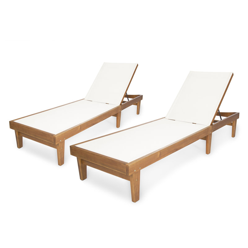 Dereham outdoor reclining top chaise lounge